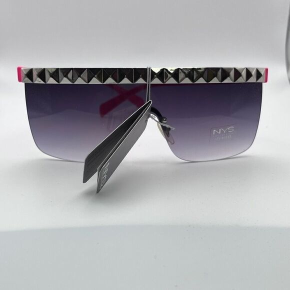 NYS Colllection Womens Studded UV Blocking Eyeglasses Pink NWT - Picture 3 of 5